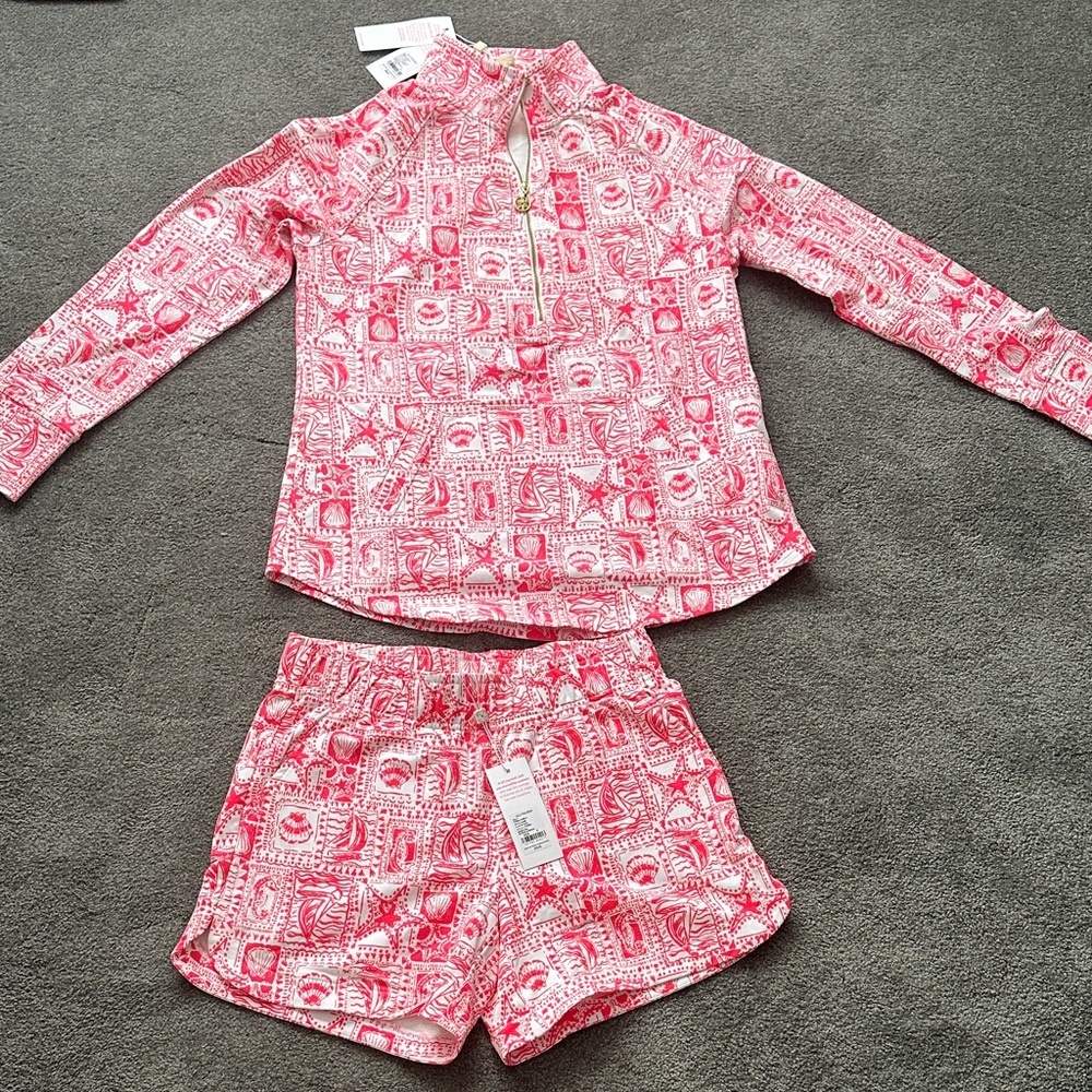 Lilly Pulitzer NWT Skipper Popover/Kylar short Set